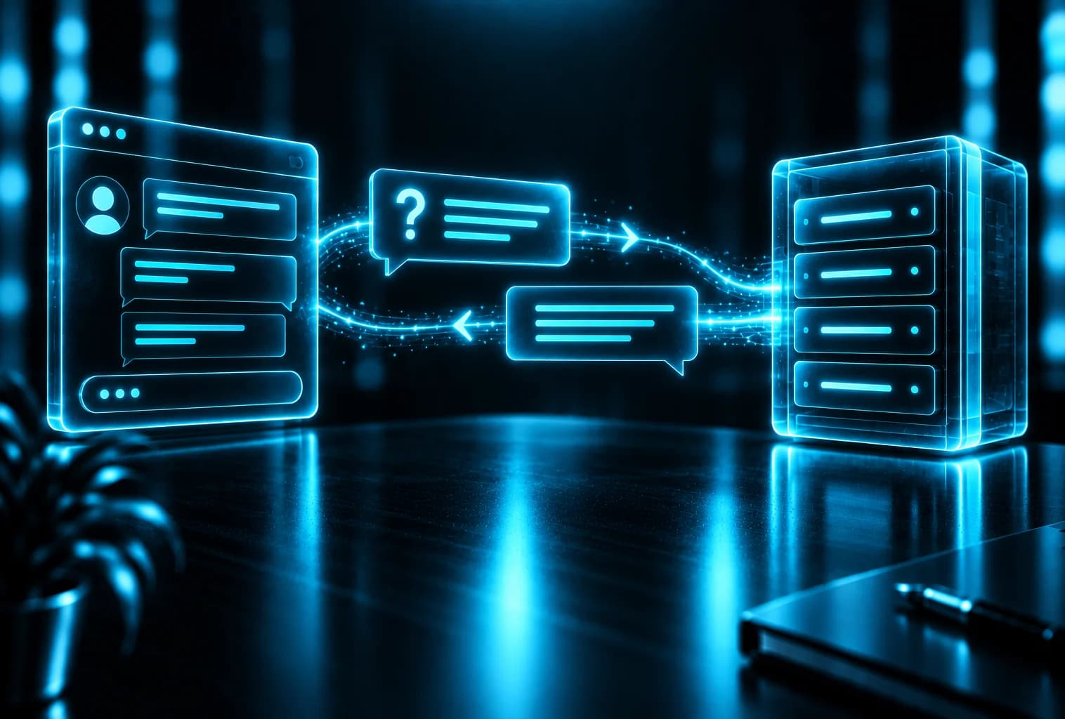 Anfragen und Antworten wandern zwischen Client und Server – häufige Fragen zum Website-MCP